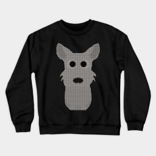 West Highland Terrier Ugly Christmas Sweater Knit Pattern Crewneck Sweatshirt